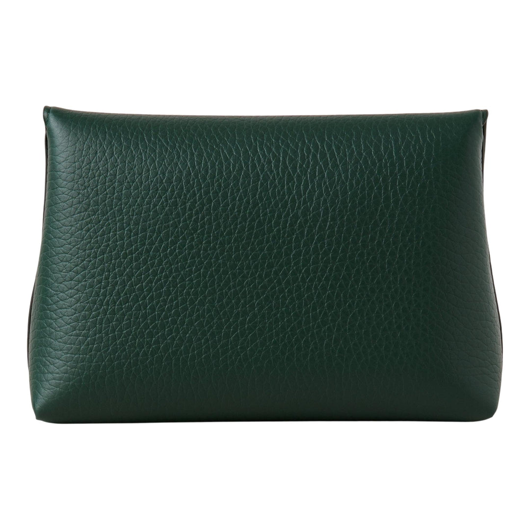 Club21 - Mulberry - Darley Cosmetic Pouch Mulberry Green Heavy Grain - COS. POUCHES - Dark Green