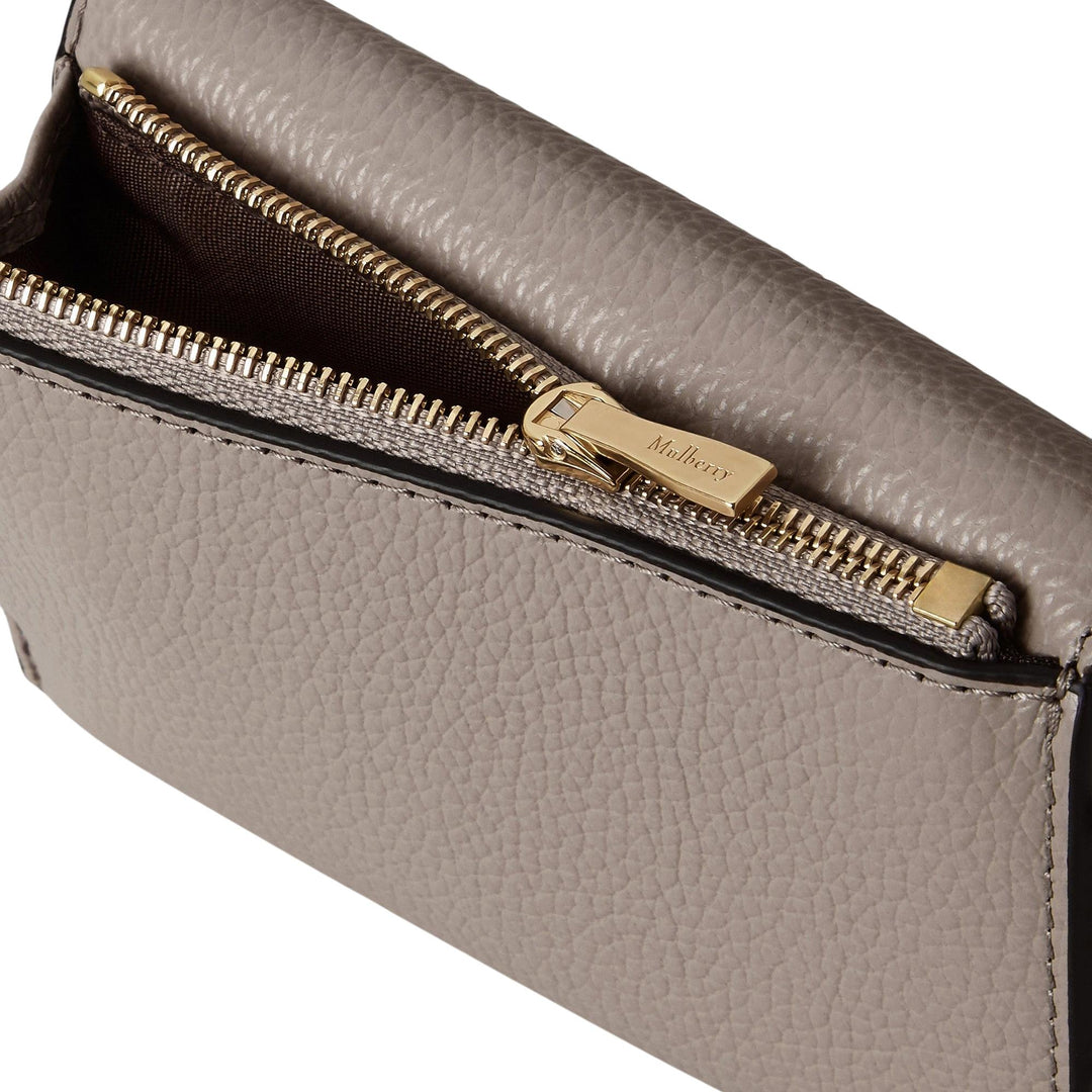 Club21 - Mulberry - Darley Folded Multi-Card Wallet Cashmere Taupe Small Classic Grain - MULTI-CARD WALLETS - Cashmere Taupe
