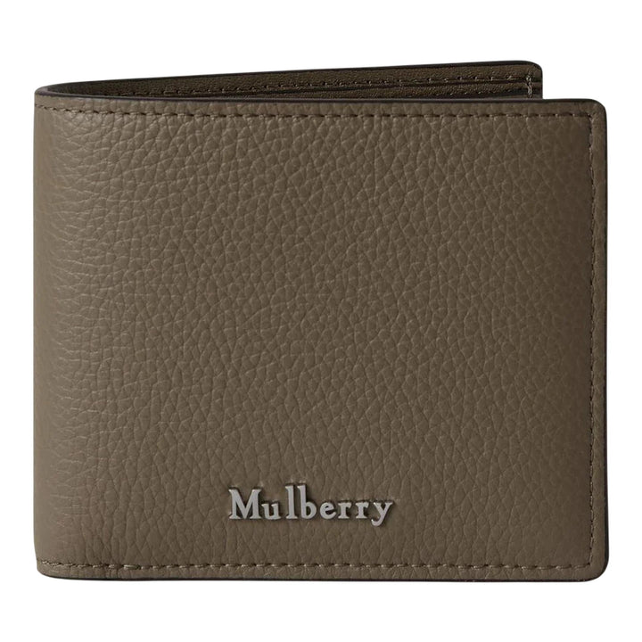 Club21 - Mulberry - Farringdon 8 Card Wallet Linen Green Small Classic Grain - MULTI-CARD WALLETS - Linen Green