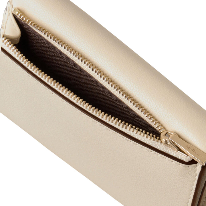 Club21 - Mulberry - Folded Multi-Card Wallet Eggshell Micro Classic Grain - MULTI-CARD WALLETS - Eggshell