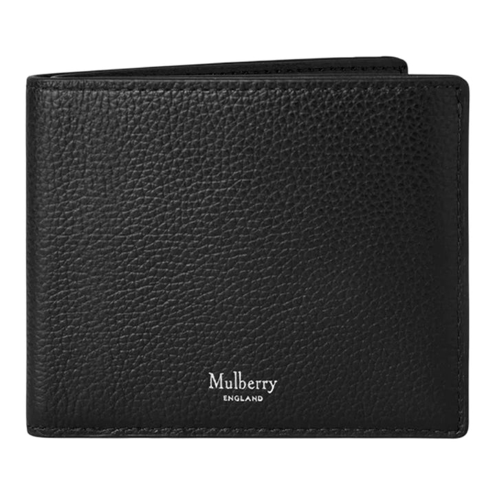 Club21 - Mulberry - Heritage Bifold Coin Wallet Black Small Classic Grain - COIN WALLETS - Black