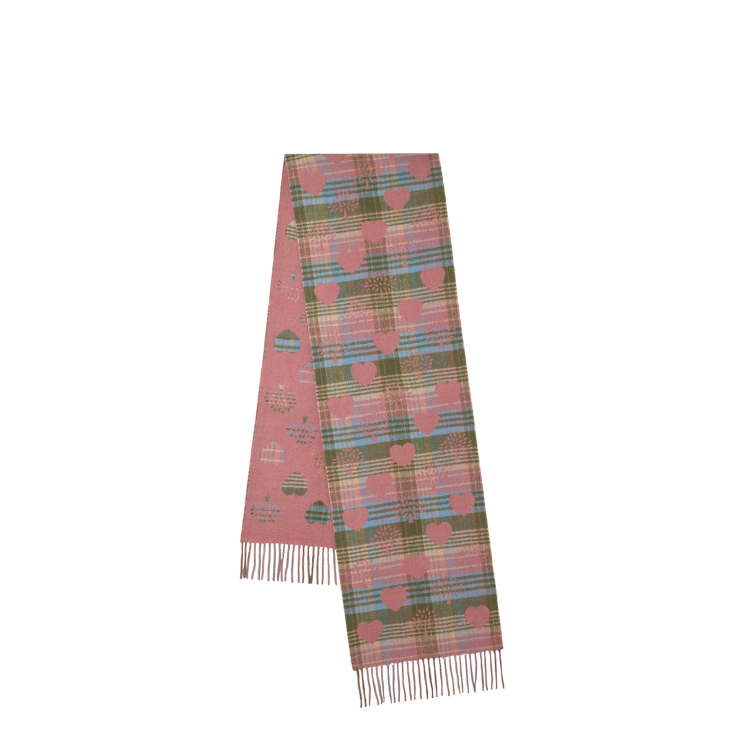 Heritage Check Heart Scarf