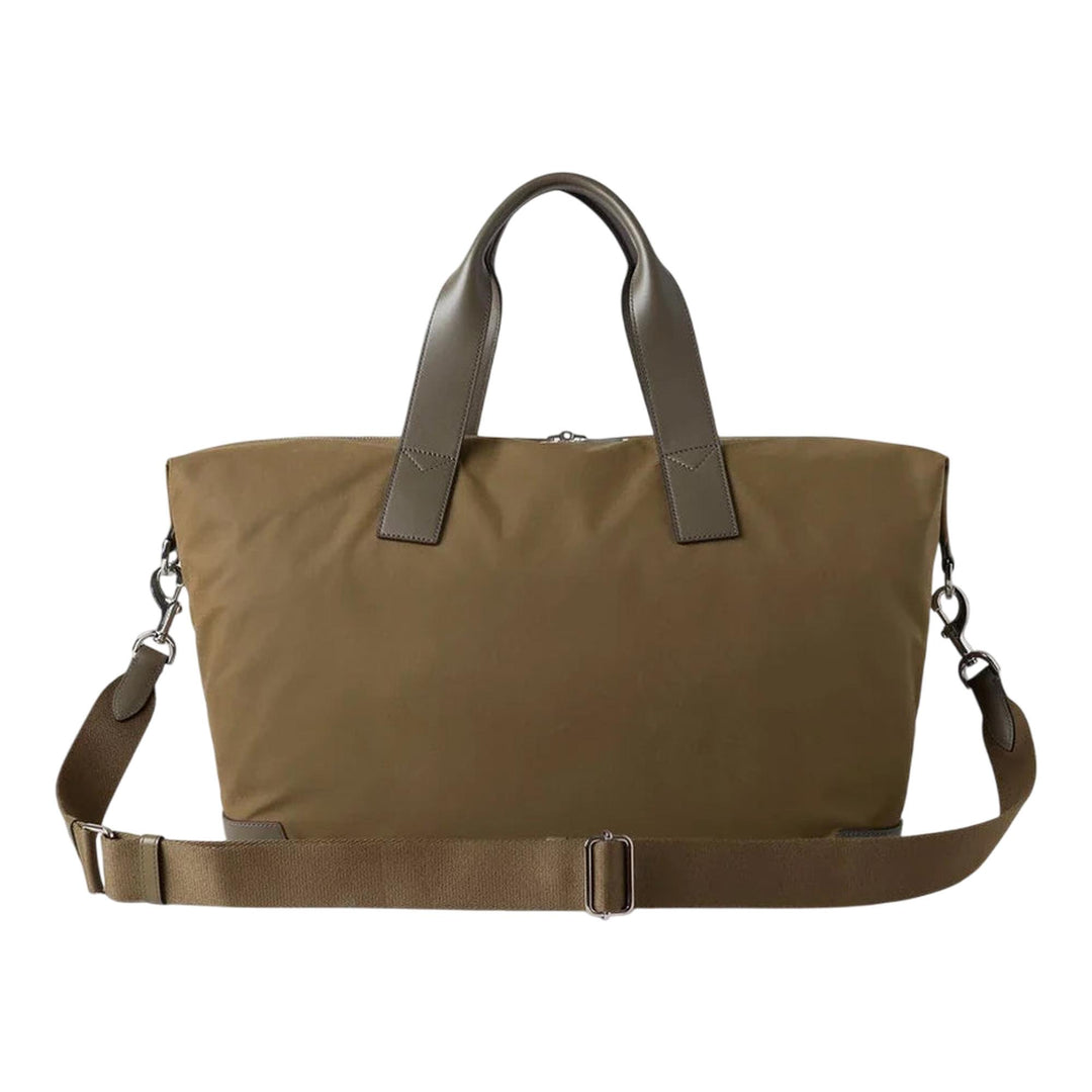 Club21 - Mulberry - Heritage Waxed Day Clipper Dark Moss Waxed Cotton - MEDIUM HOLDALLS - Dark Moss