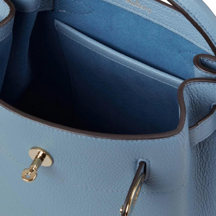 Club21 - Mulberry - Islington Bucket Brighton Blue Small Classic Grain - HANDBAGS - Blue