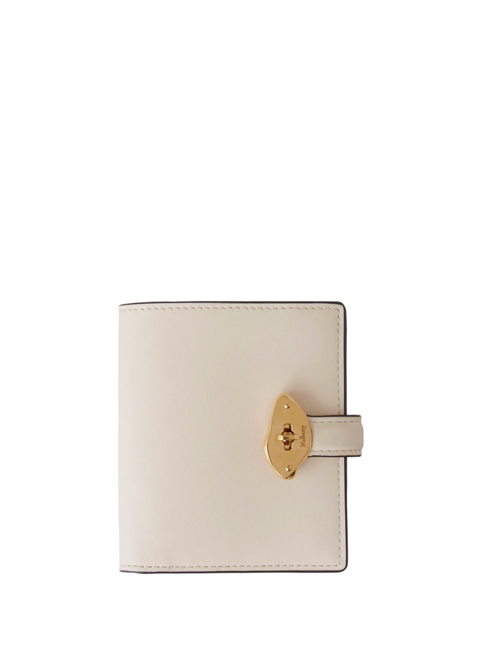 Lana Compact Wallet Eggshell High Gloss Leather