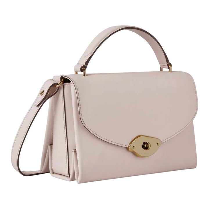 Club21 - Mulberry - Lana Top Handle Blossom Pink High Gloss Leather - HANDBAGS - Pink