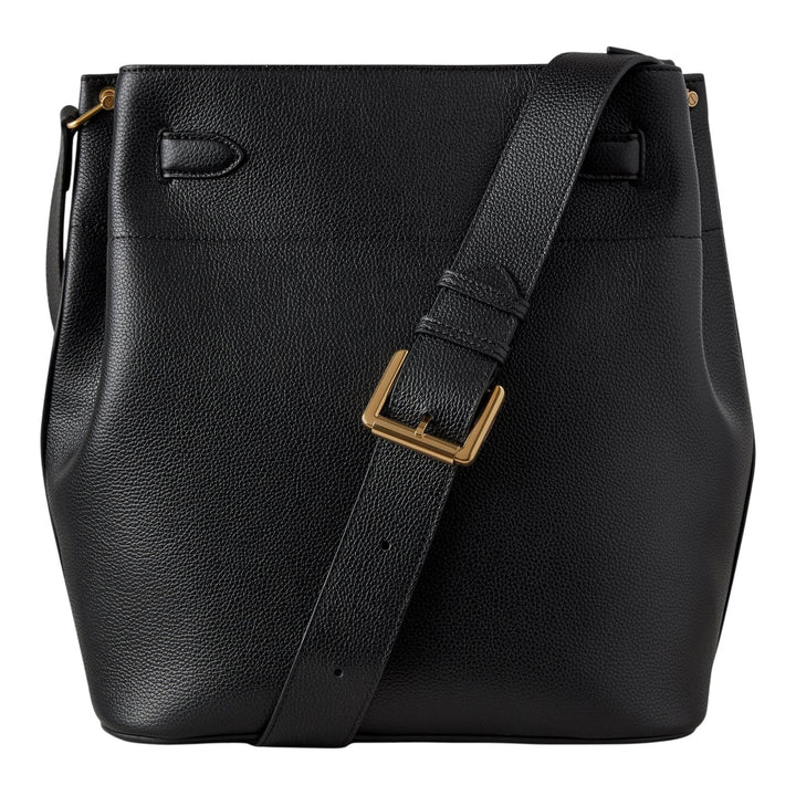 Club21 - Mulberry - Large Islington Bucket Small Classic Grain - LARGE SHOULDER BAGS - Black