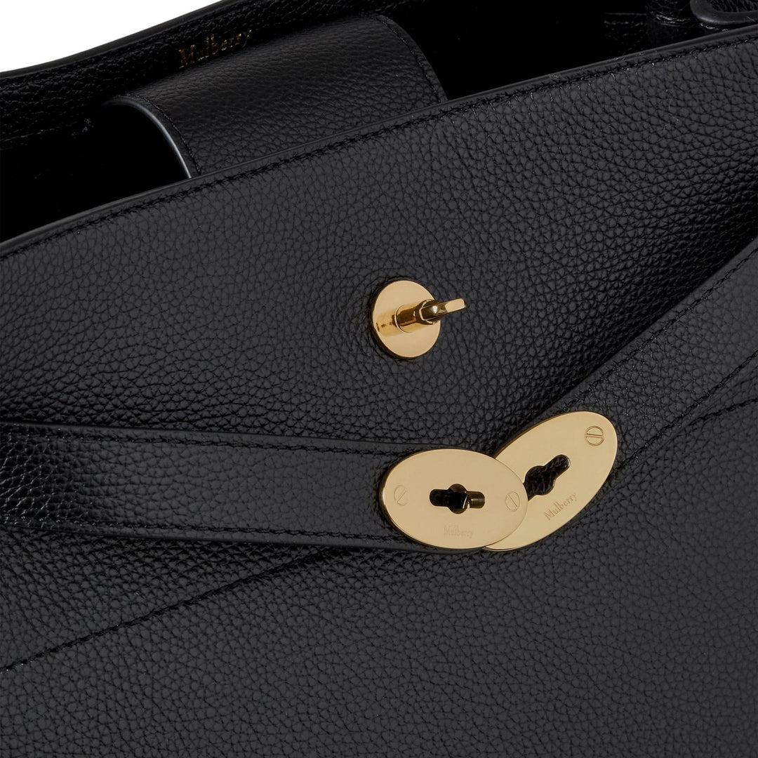 Club21 - Mulberry - Large Islington Bucket Small Classic Grain - LARGE SHOULDER BAGS - Black