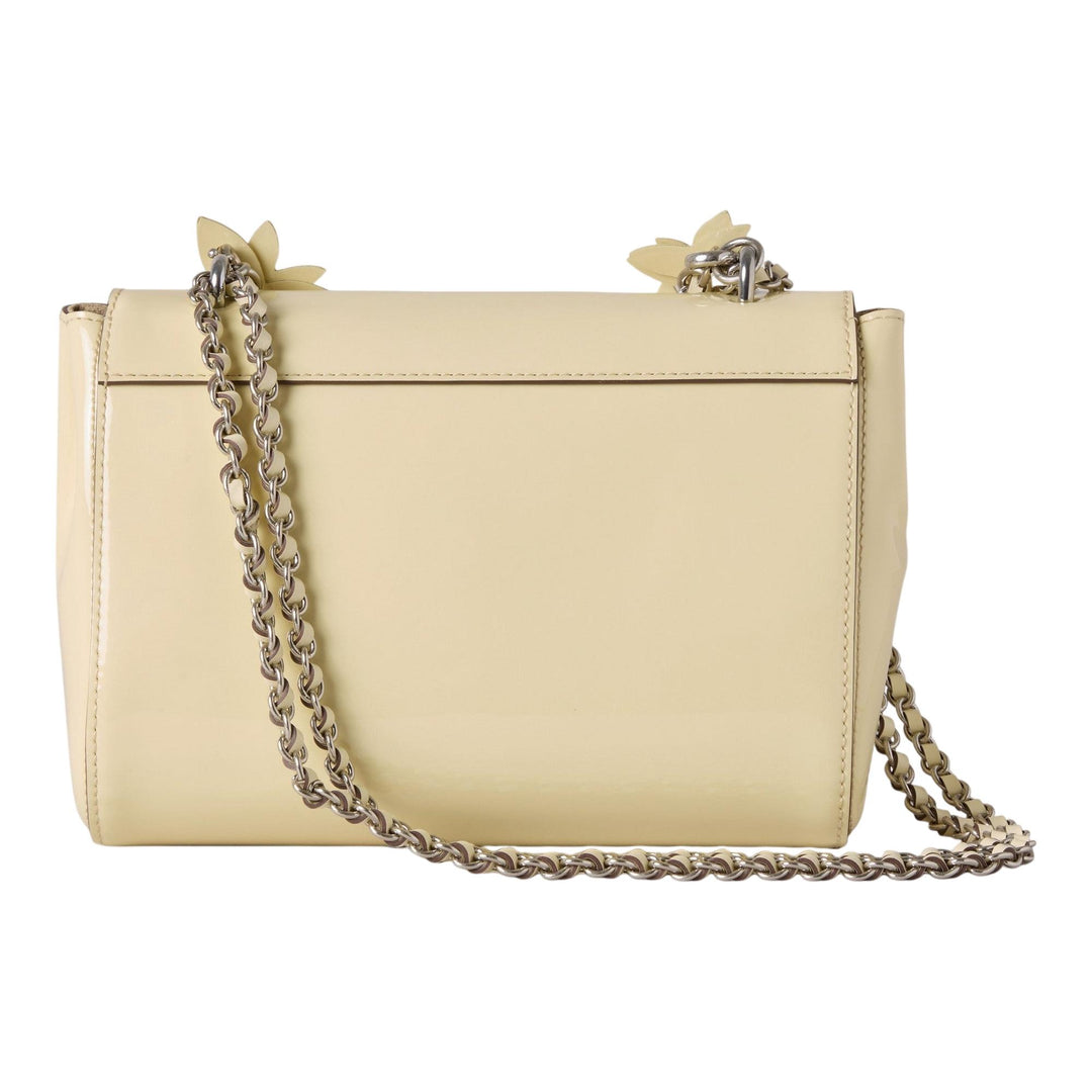 Club21 - Mulberry - Lily Buttermilk Soft Patent & Flowers - SMALL SHOULDER BAGS - Buttermilk