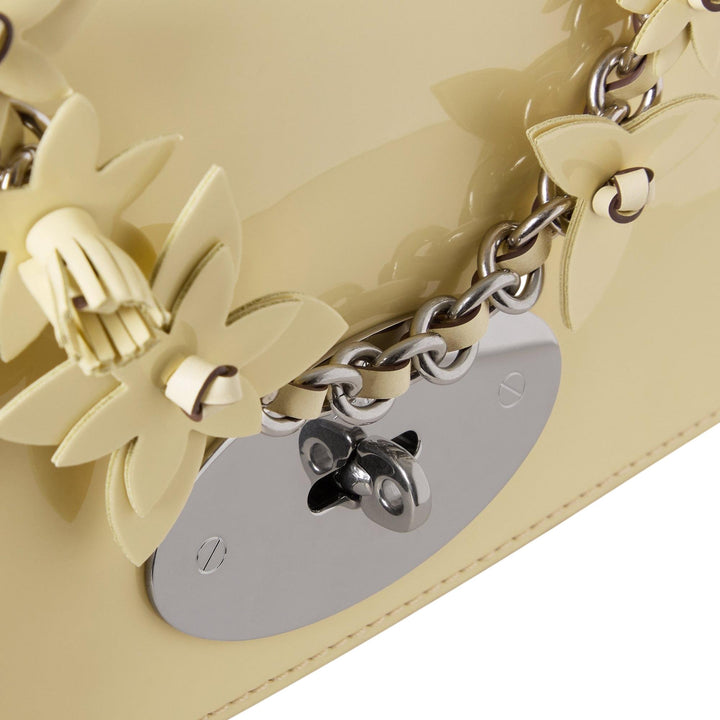 Club21 - Mulberry - Lily Buttermilk Soft Patent & Flowers - SMALL SHOULDER BAGS - Buttermilk