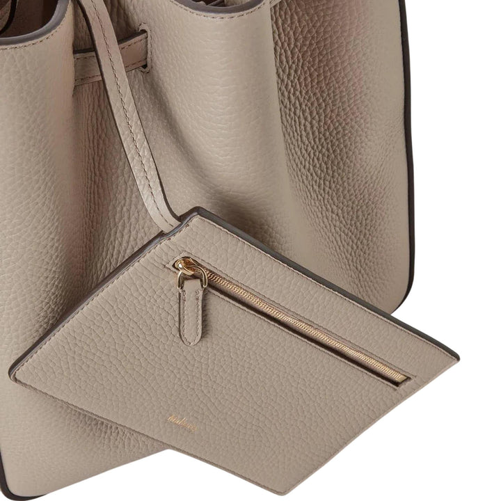 Club21 - Mulberry - Lyra Bucket Cashmere Taupe Heavy Grain - MEDIUM SHOULDER BAGS - Cashmere Taupe