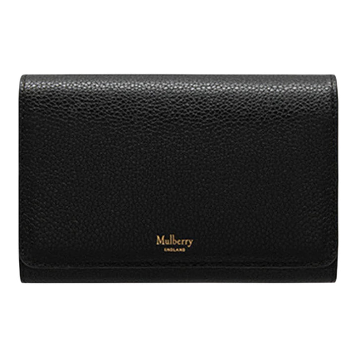 Club21 - Mulberry - Medium Continental French Purse Small Classic Grain (Black) - MEDIUM FRENCH PURSES - Black