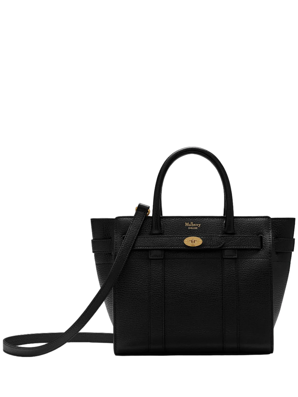 Mini Zipped Bayswater Black Small Classic Grain