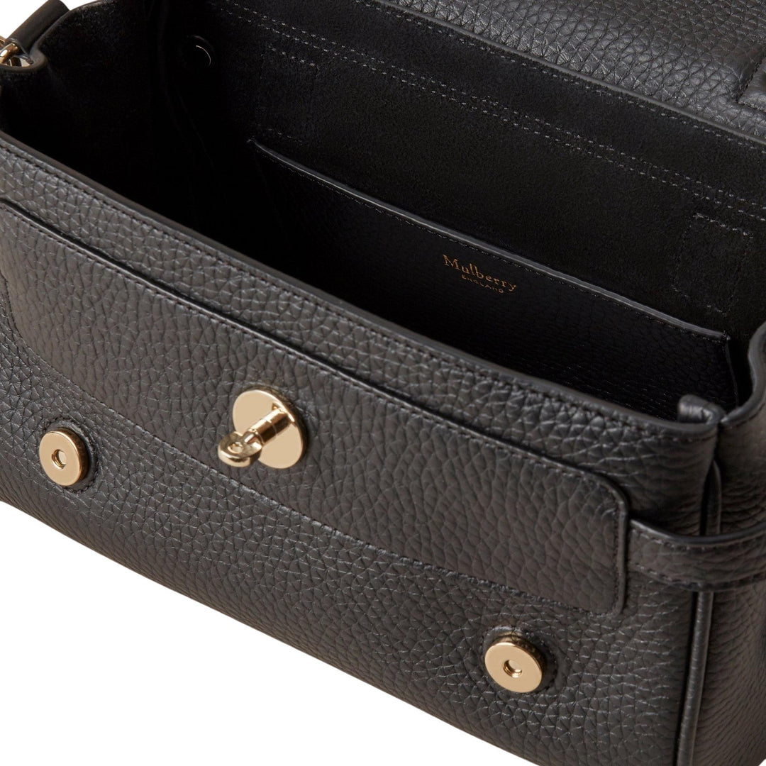 Club21 - Mulberry - Mini Alexa Black Heavy Grain - MINI TOP HANDLE - Black