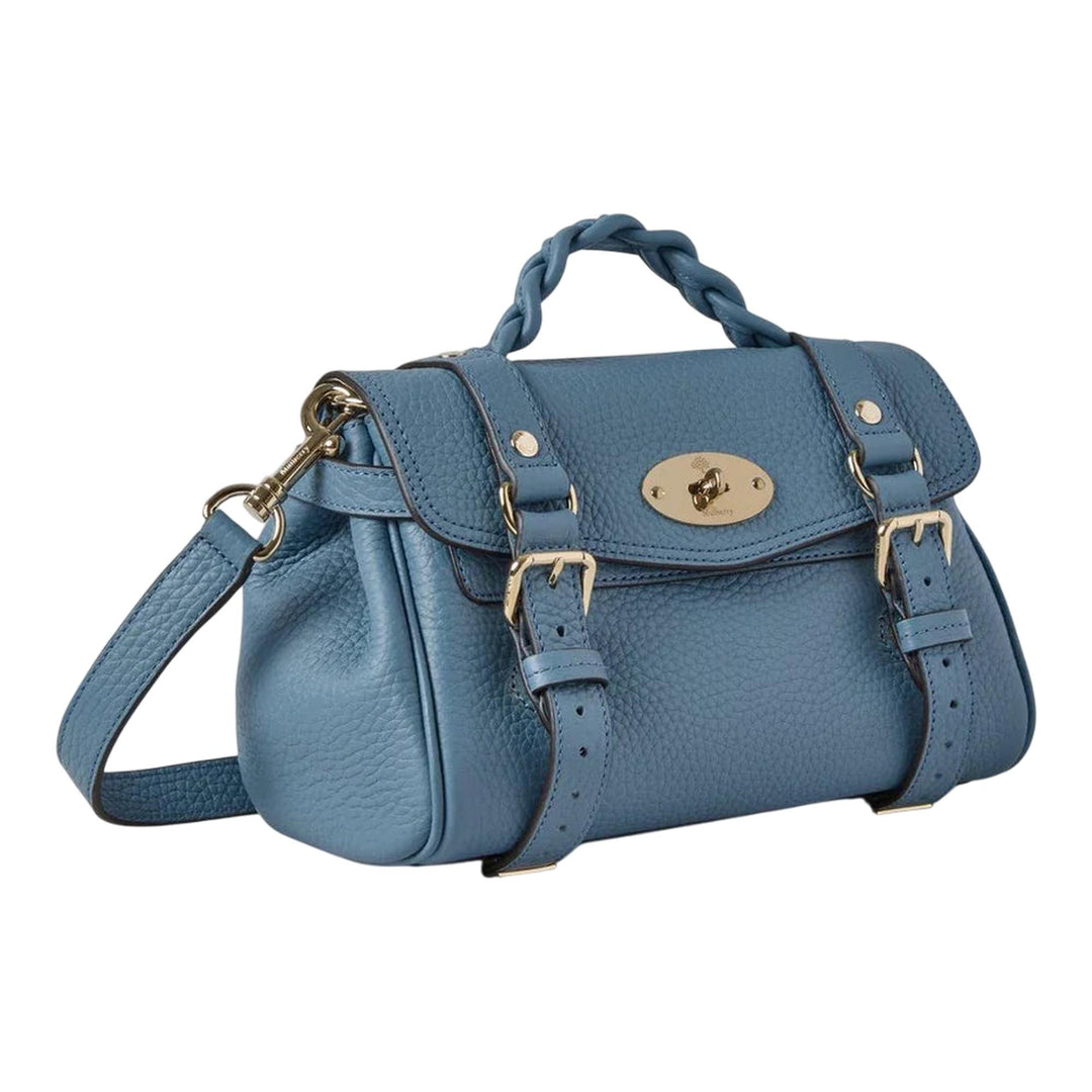 Club21 - Mulberry - Mini Alexa Brighton Blue Heavy Grain - MINI BAGS - Blue