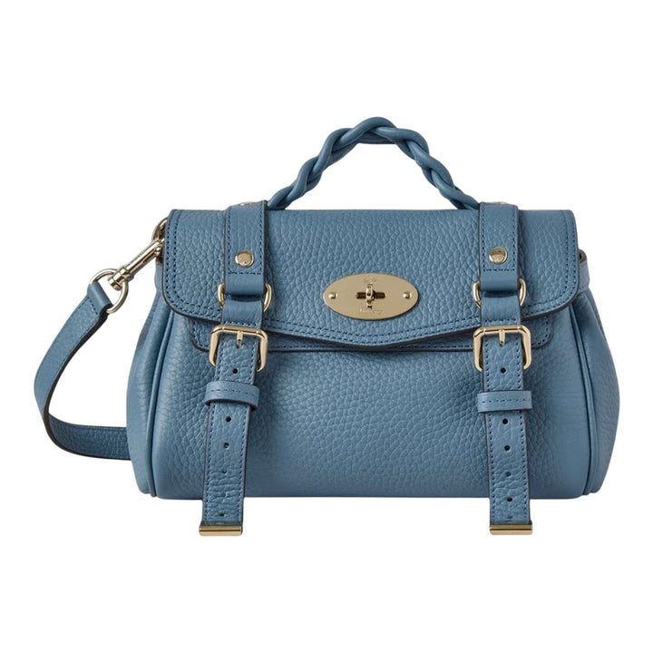Club21 - Mulberry - Mini Alexa Brighton Blue Heavy Grain - MINI BAGS - Blue