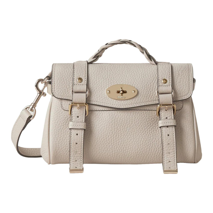 Club21 - Mulberry - Mini Alexa Chalk Heavy Grain - MINI TOP HANDLE - Off-White
