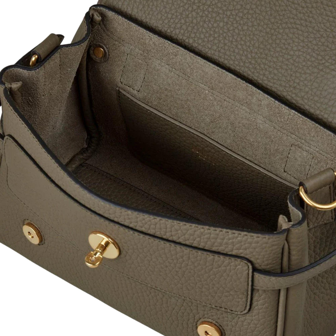 Club21 - Mulberry - Mini Alexa Linen Green Heavy Grain - MINI BAGS - Lime Green