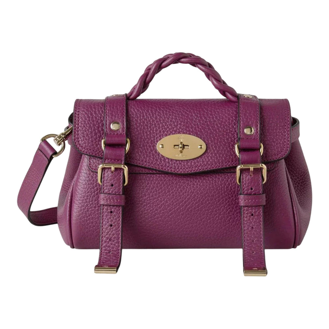 Club21 - Mulberry - Mini Alexa Orchid Bloom Heavy Grain - MINI TOP HANDLE - Orchid Bloom