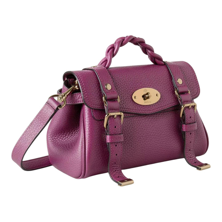 Club21 - Mulberry - Mini Alexa Orchid Bloom Heavy Grain - MINI TOP HANDLE - Orchid Bloom