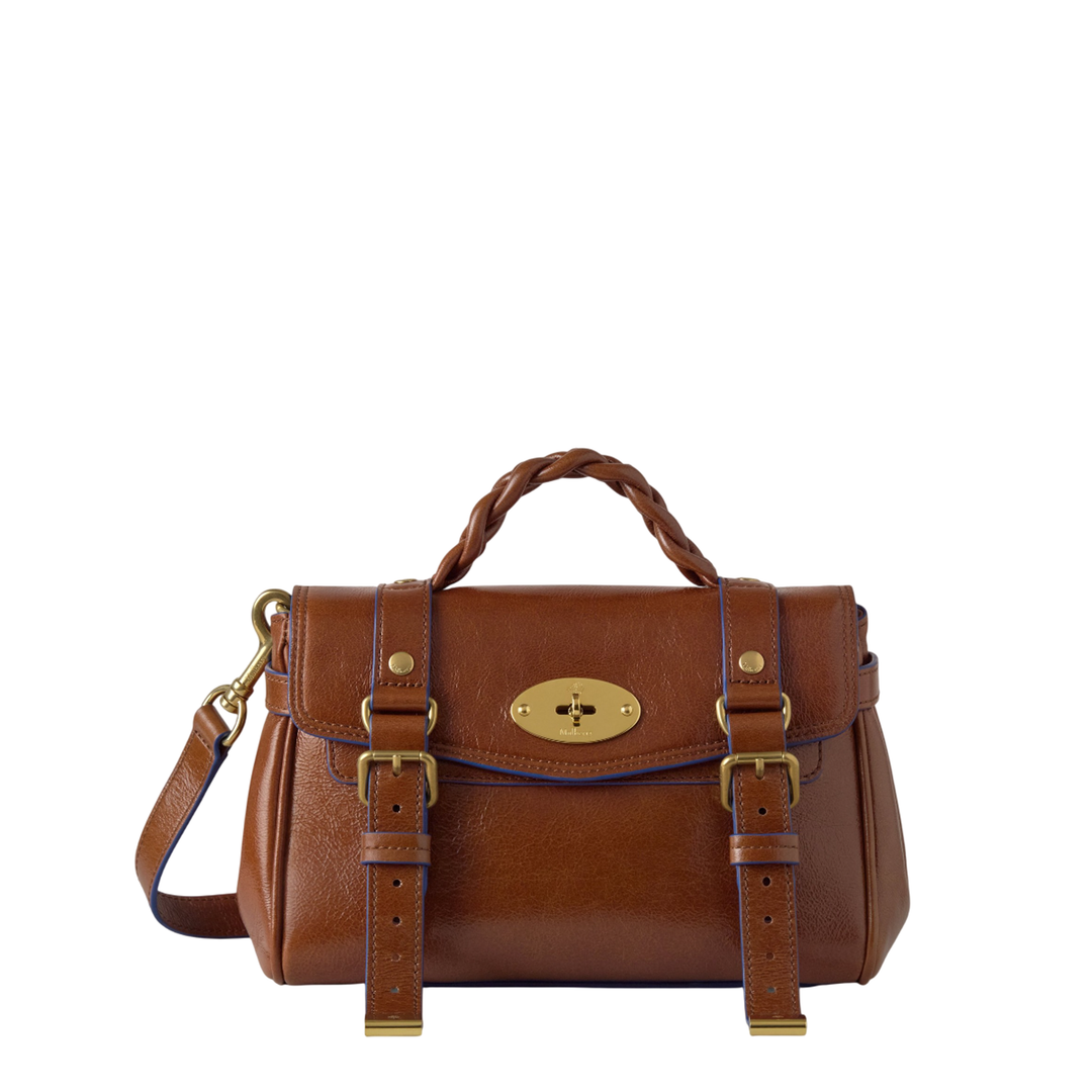 Mini Alexa Smooth Glossy Leather