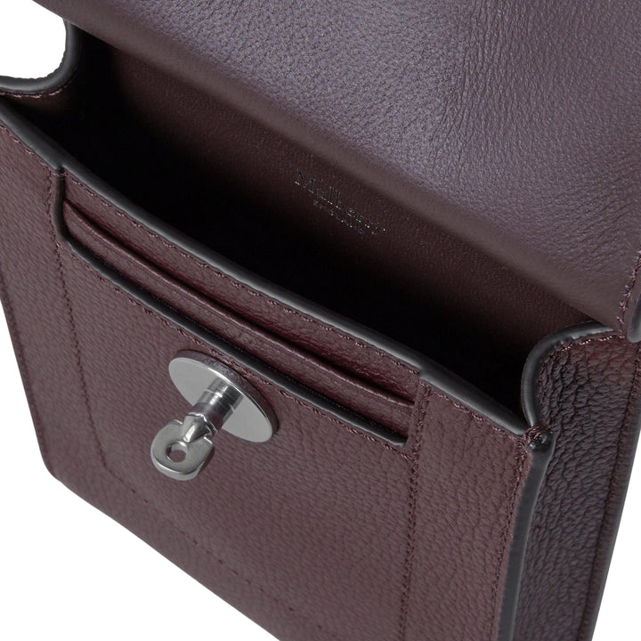 Club21 - Mulberry - Mini Antony Black Cherry Small Classic Grain - MINI CROSS BODY - Black Cherry
