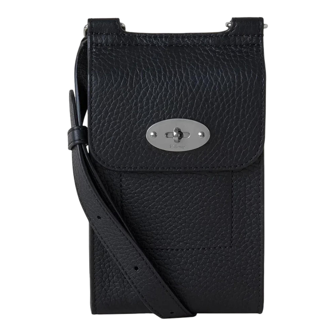 Club21 - Mulberry - Mini Antony Heavy Grain (Black) - MINI CROSS BODY - Black