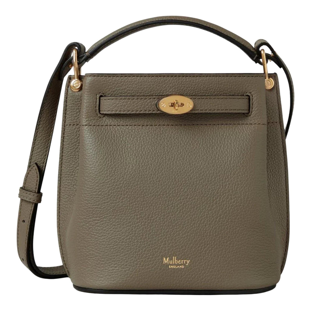 Club21 - Mulberry - Mini Islington Bucket Linen Green Small Classic Grain - MINI CROSS BODY - Linen Green