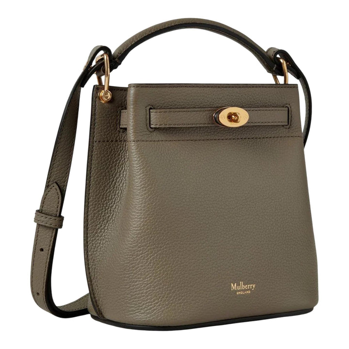 Club21 - Mulberry - Mini Islington Bucket Linen Green Small Classic Grain - MINI CROSS BODY - Linen Green