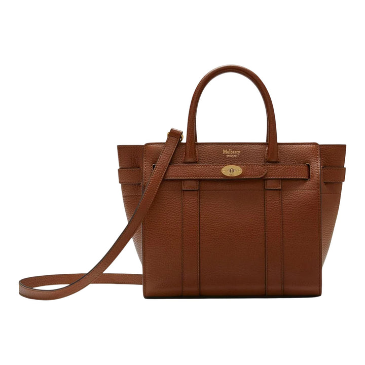 Club21 - Mulberry - Mini Zipped Bayswater Oak Small Classic Grain - MINI SHOULDER BAGS - Brown