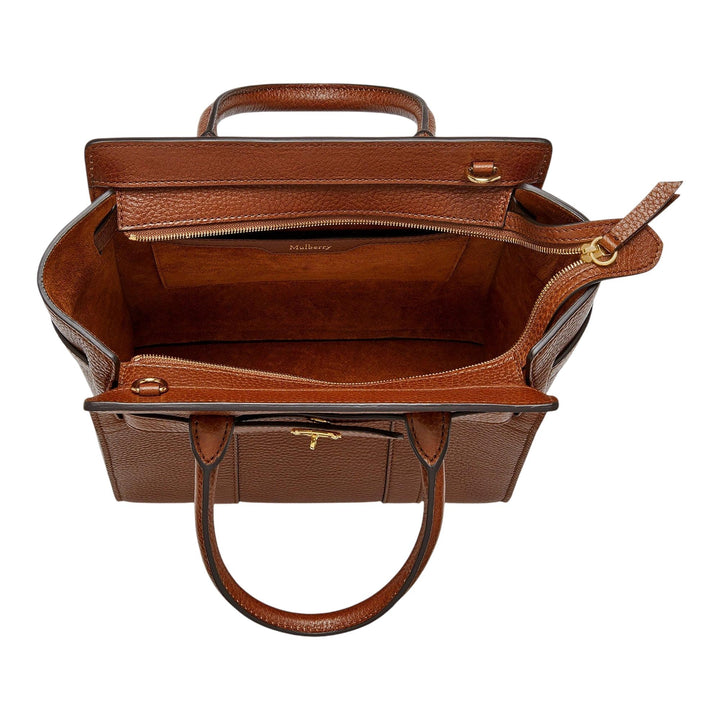Club21 - Mulberry - Mini Zipped Bayswater Oak Small Classic Grain - MINI SHOULDER BAGS - Brown
