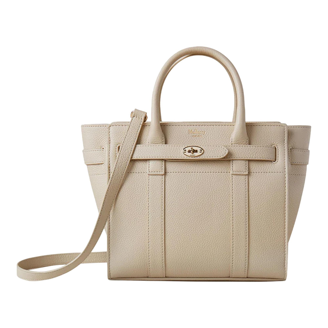 Club21 - Mulberry - Mini Zipped Bayswater Small Classic Grain - MINI SHOULDER BAGS - Chalk