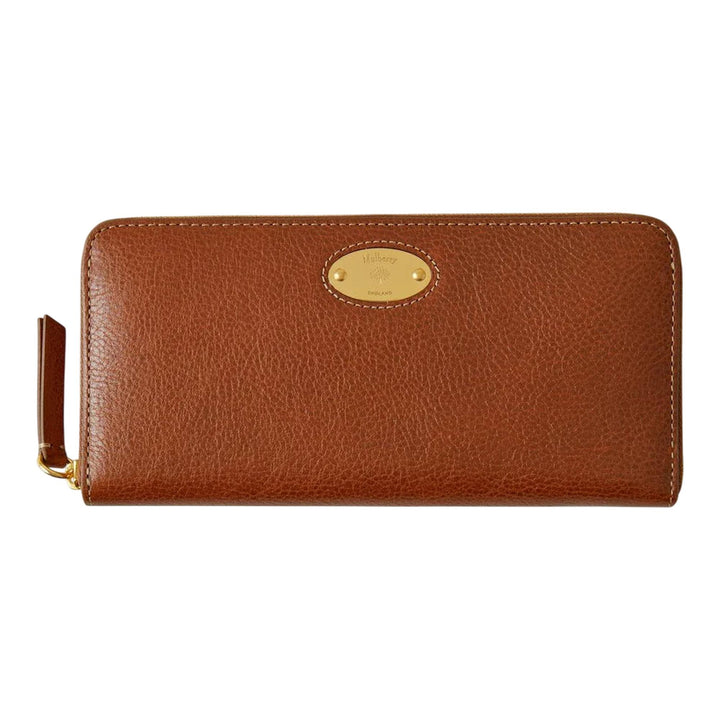 Club21 - Mulberry - Mulberry Plaque 8 Credit Card Zip Purse - LONG WALLETS - Oak