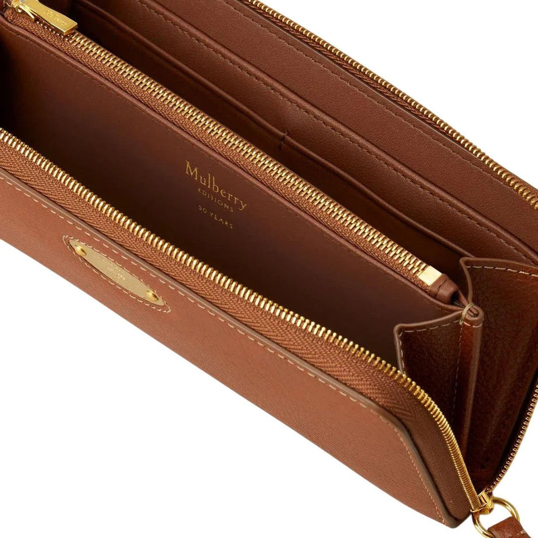 Club21 - Mulberry - Mulberry Plaque 8 Credit Card Zip Purse - LONG WALLETS - Oak