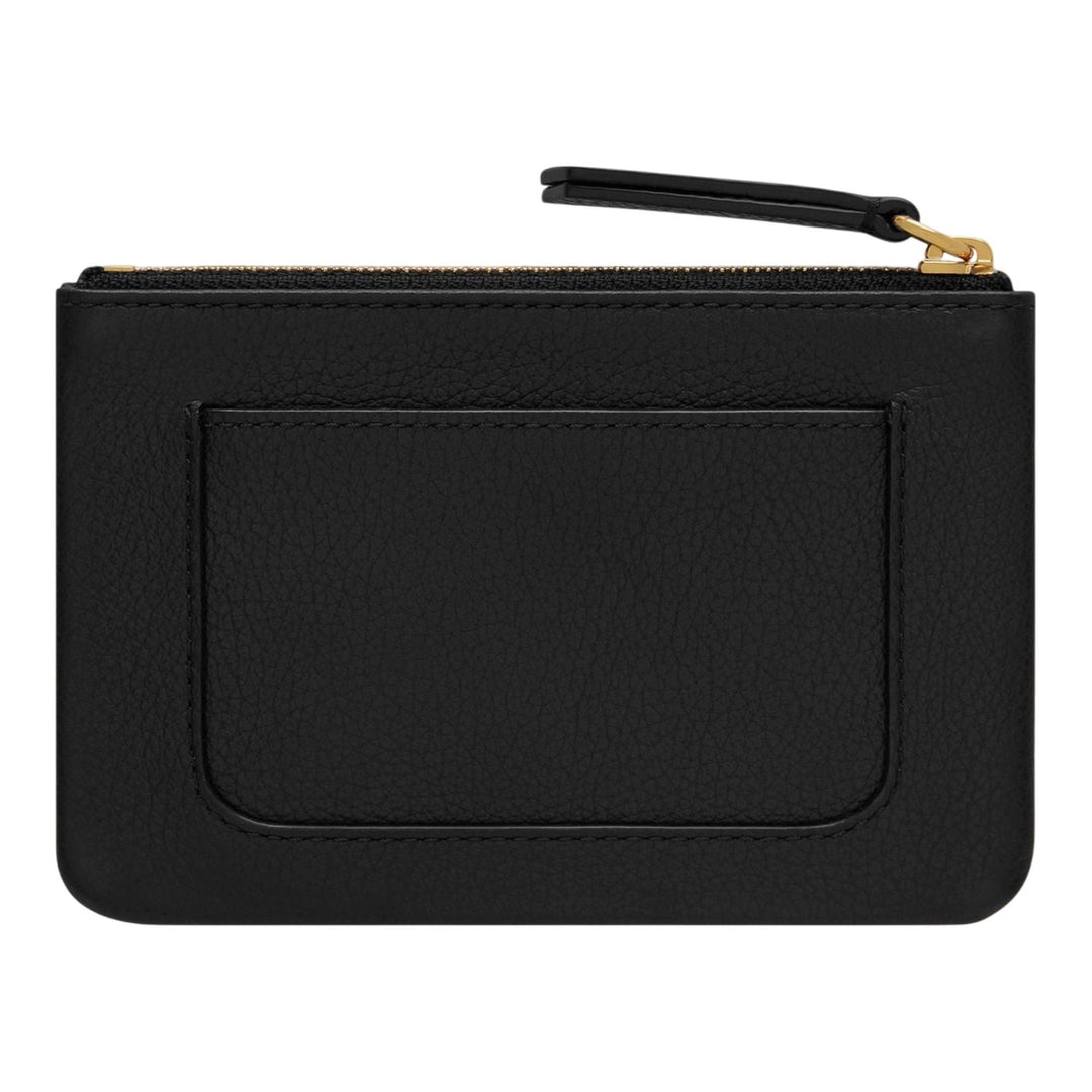 Club21 - Mulberry - Mulberry Plaque Small Zip Coin Pouch Black Small Classic Grain - COIN POUCHES - Black