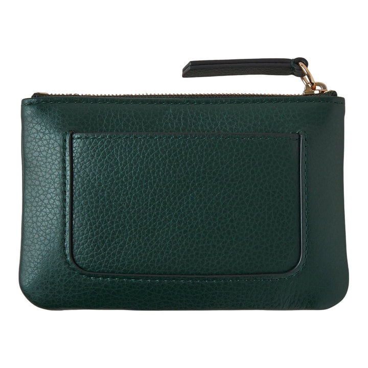 Club21 - Mulberry - Mulberry Plaque Small Zip Coin Pouch Mulberry Green Small Classic Grain - COIN POUCHES - Mulberry Green