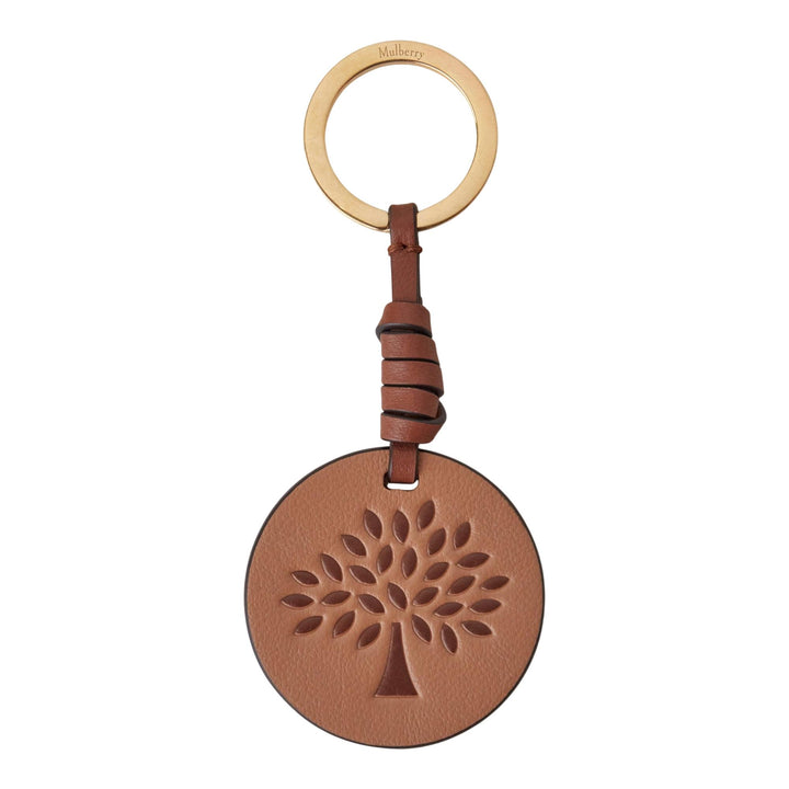 Club21 - Mulberry - Mulberry Tree Leather Keyring - KEYRINGS - Sable-Bright Oak