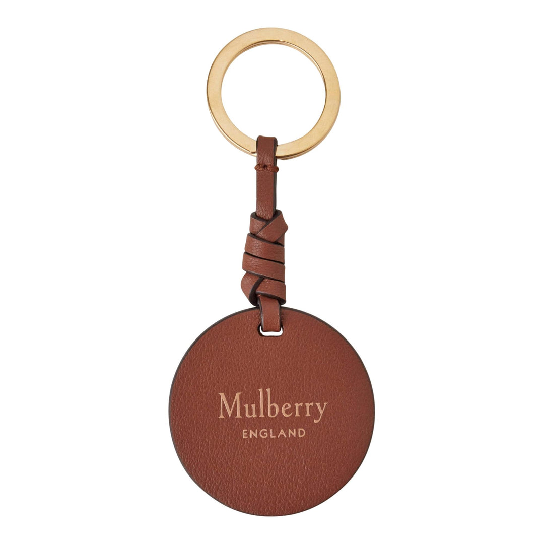 Club21 - Mulberry - Mulberry Tree Leather Keyring - KEYRINGS - Sable-Bright Oak