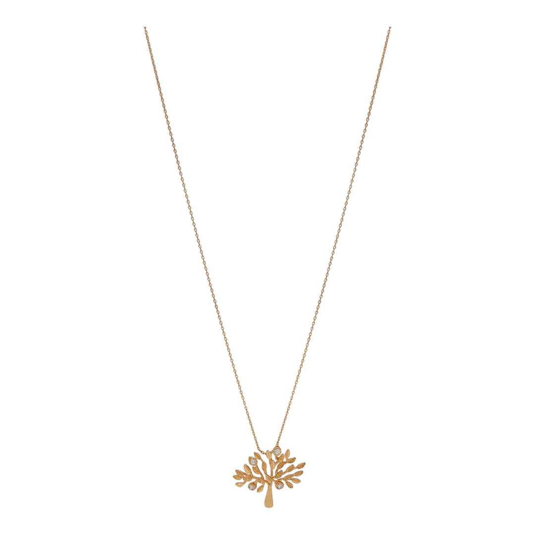 Club21 - Mulberry - Mulberry Tree Necklace Brass Metal & Swarovski Crystal (Gold) - NECKLACES - Gold
