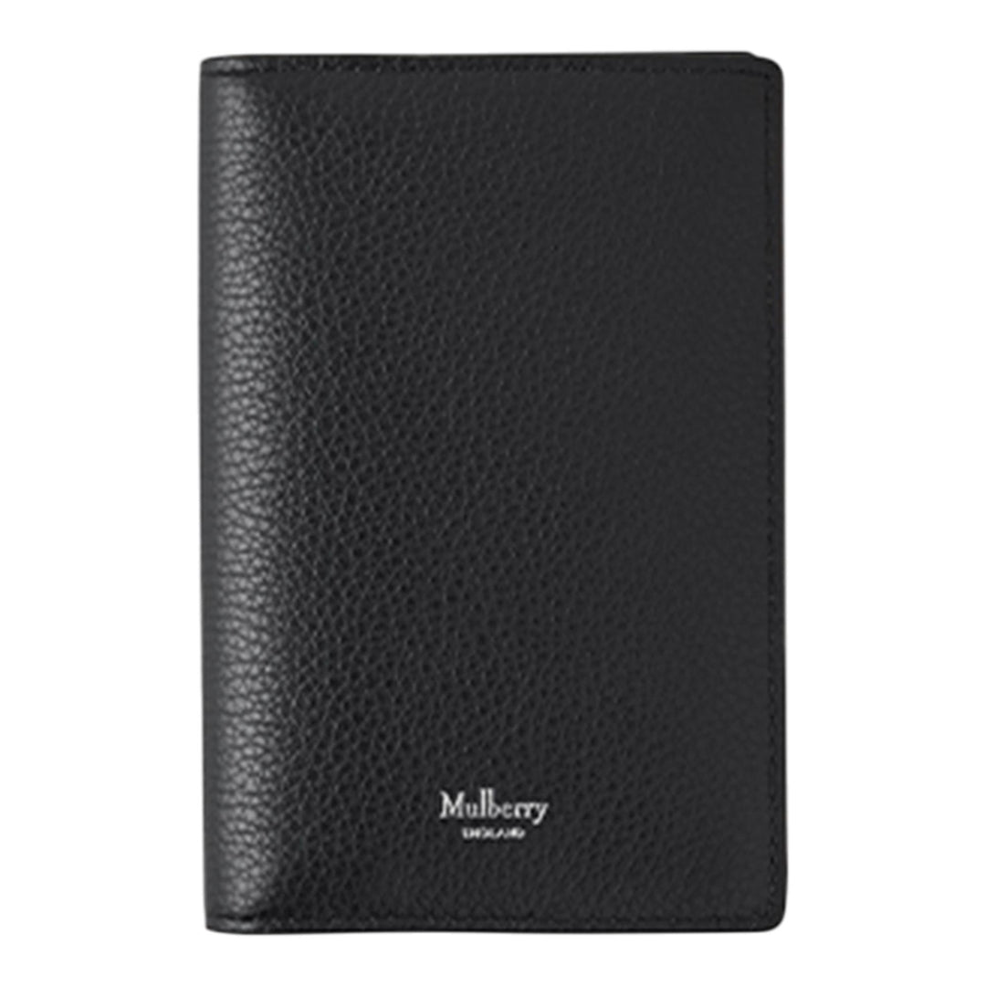 Club21 - Mulberry - Passport Cover Small Classic Grain (Black) - PASS. HOLDERS - Black