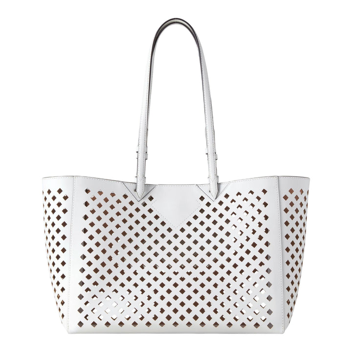 Club21 - Mulberry - Perforated Tote White Perforated Leather - MEDIUM TOTES - White