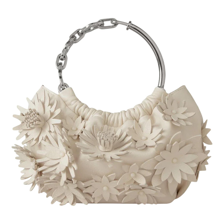 Club21 - Mulberry - Pimlico Bracelet Bag Eggshell Buttery Nappa & Flowers - MINI BAGS - Off-White