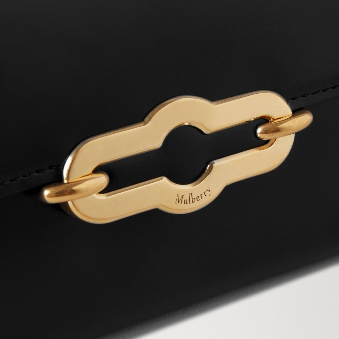 Club21 - Mulberry - Pimlico Wallet On Strap Black Super Lux Calf - SMALL CROSS BODY - Black