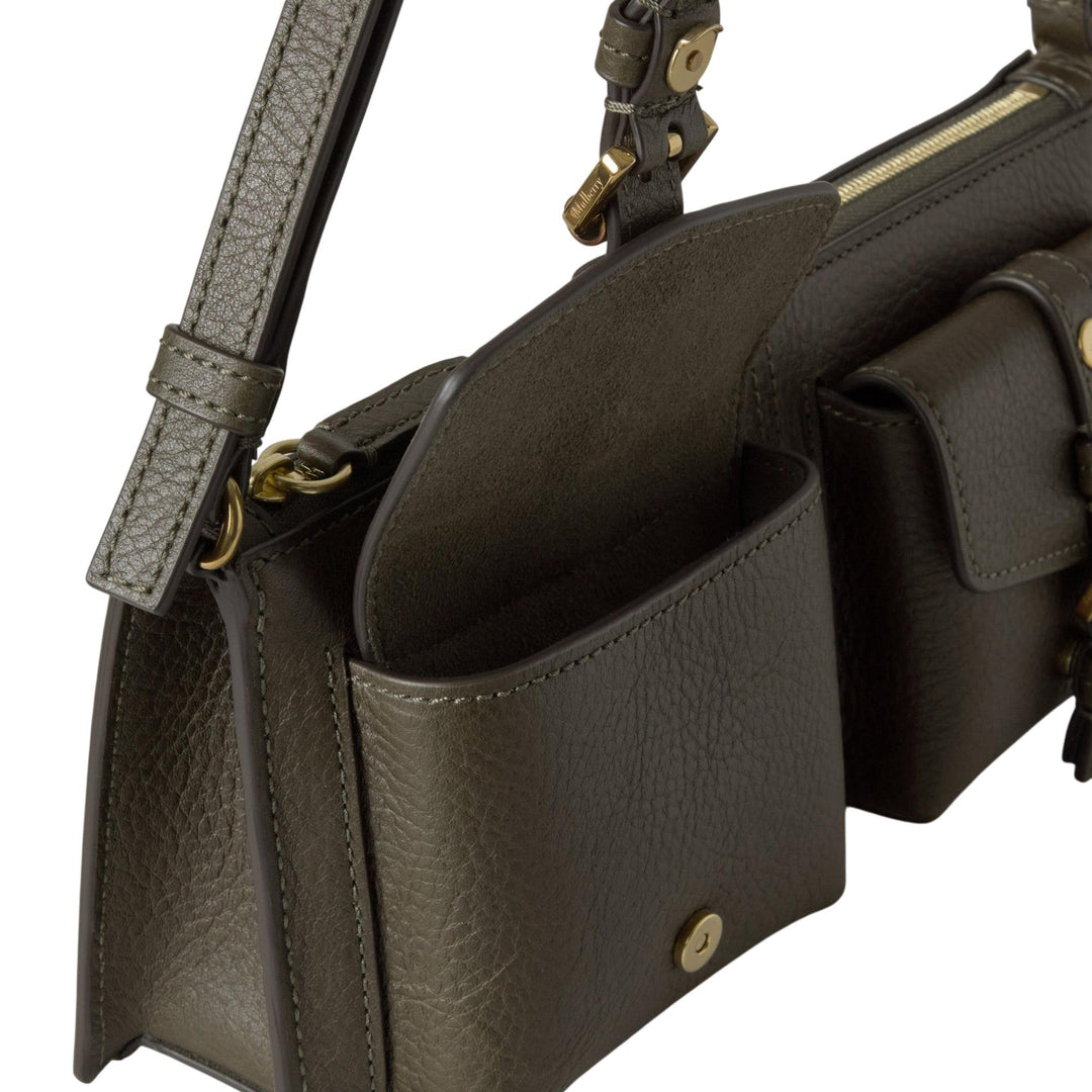 Club21 - Mulberry - Roxanne Mini Shoulder Bag NVT - MINI SHOULDER BAGS - Juniper Green