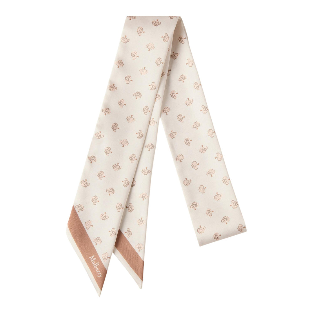 Club21 - Mulberry - Skinny Scarf Mulberry Tree Eggshell Recycled Polyester - SCARVES - Eggshell