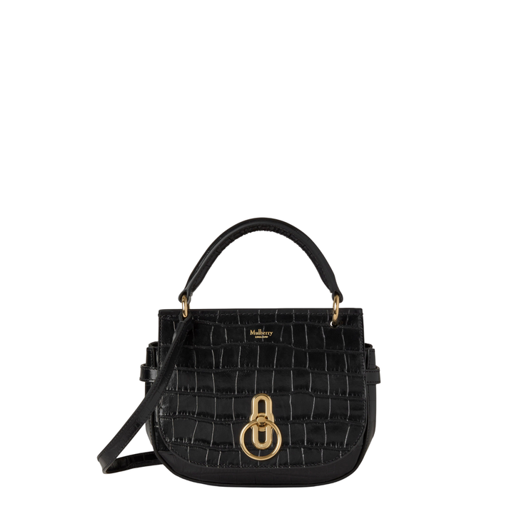 Small Amberley Satchel Top Handle Shiny Small Croc