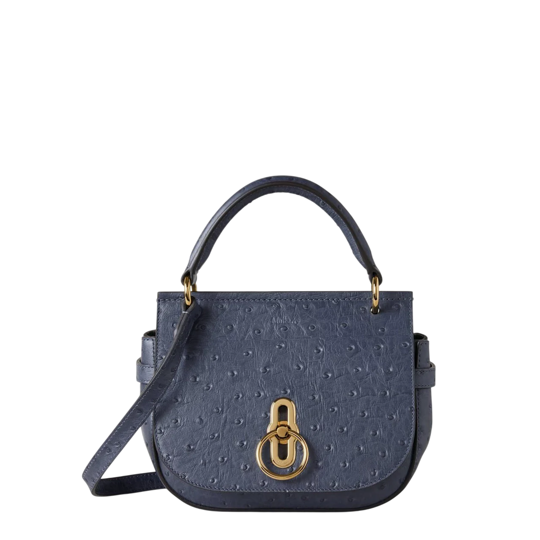 Small Amberley Satchel Top Handle Ostrich
