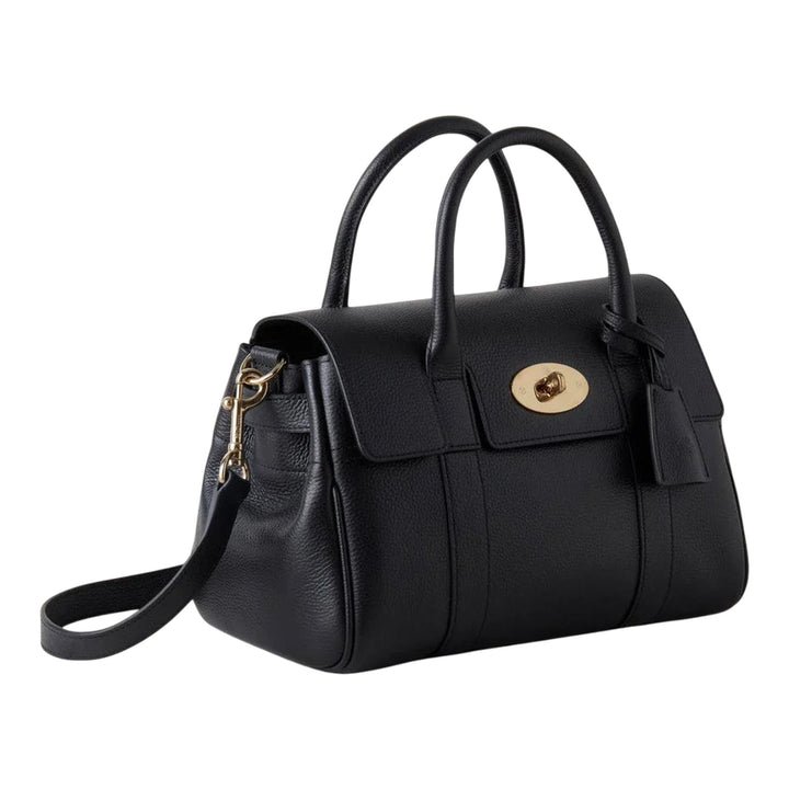 Club21 - Mulberry - Small Bayswater Satchel Small Classic Grain - SMALL SHOULDER BAGS - Black