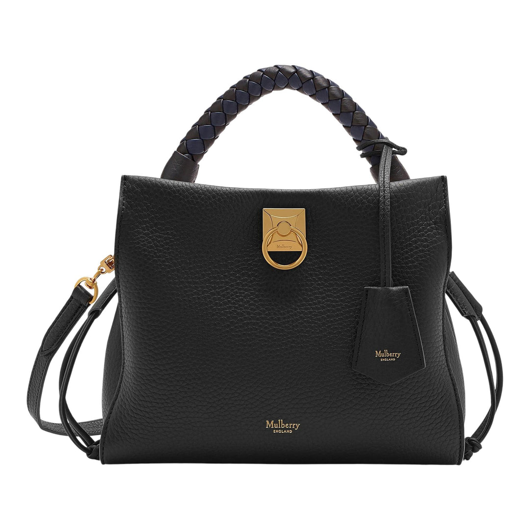 Club21 - Mulberry - Small Iris Black & Midnight Heavy Grain - HANDBAGS - Black
