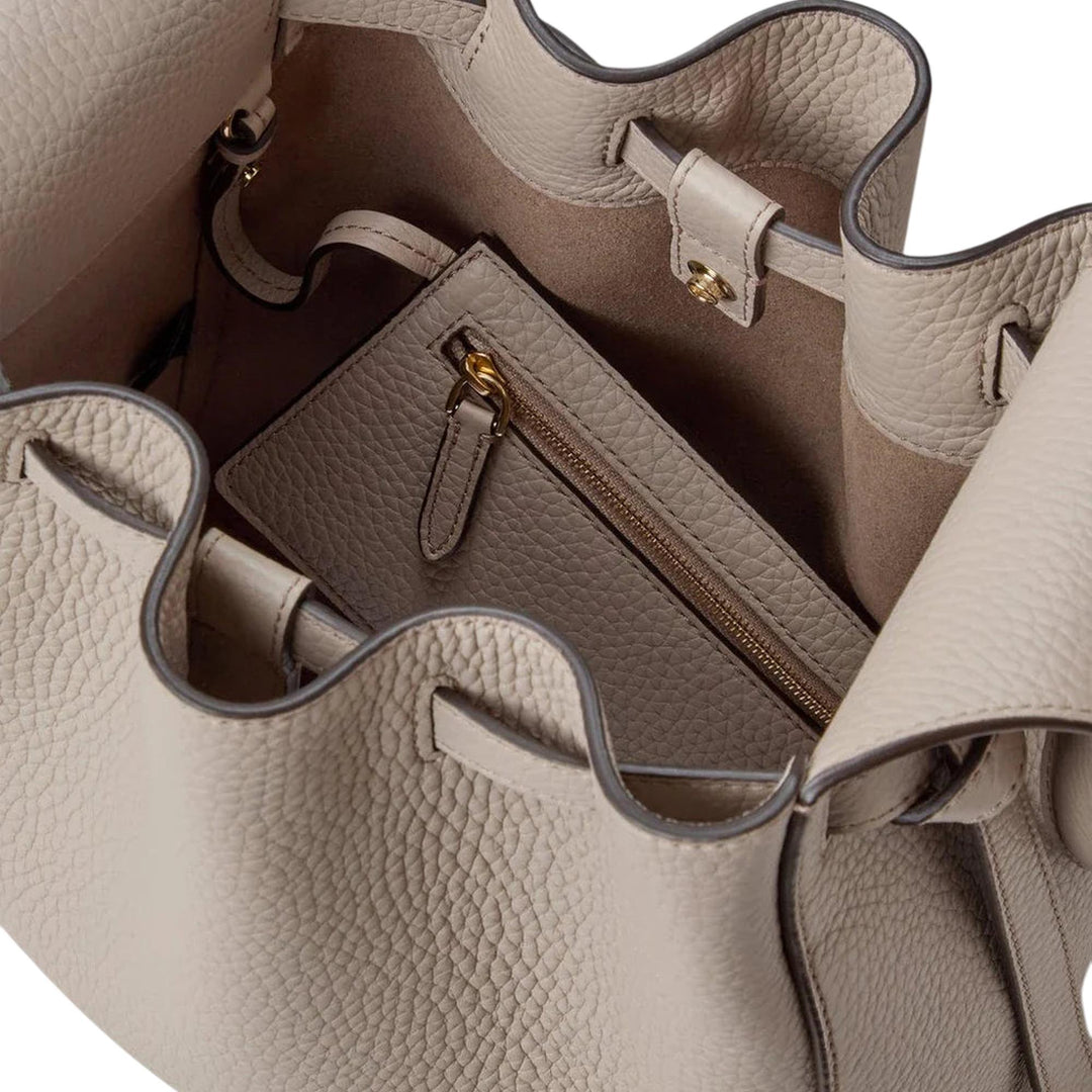 Club21 - Mulberry - Small Lyra Bucket Cashmere Taupe Heavy Grain - SMALL SHOULDER BAGS - Cashmere Taupe